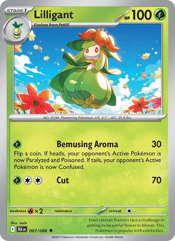Lilligant, Black Bolt No. 007
