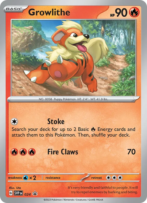 Growlithe, SVP Black Star Promos No. 024