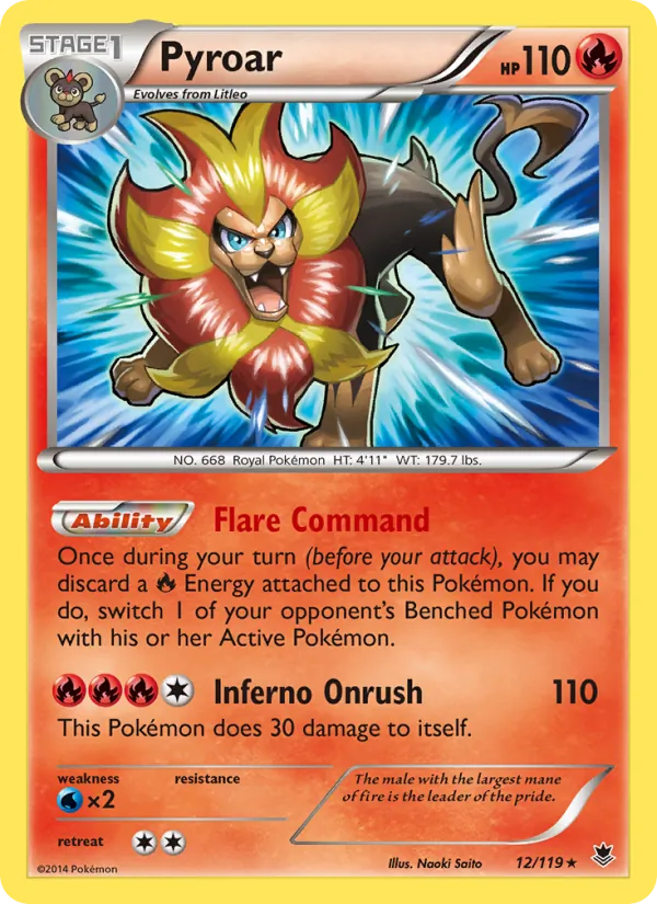 Pyroar, Phantom Forces Nº 12