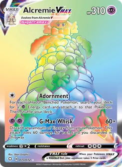 Alcremie VMAX, Shining Fates Nº 73 Holo