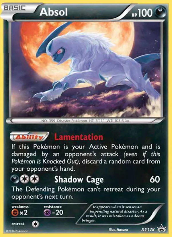 Absol, XY Black Star Promos Nº XY178