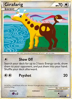 Girafarig, HeartGold SoulSilver No. 64 Normal