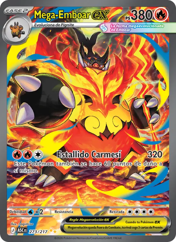 Mega-Emboar ex, Héroes Ascendentes Nº 273