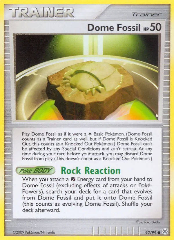 Dome Fossil, Arceus No. 92