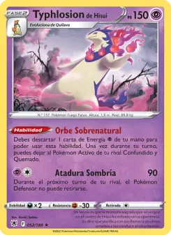 Typhlosion de Hisui, Resplandor Astral Nº 052 Holo