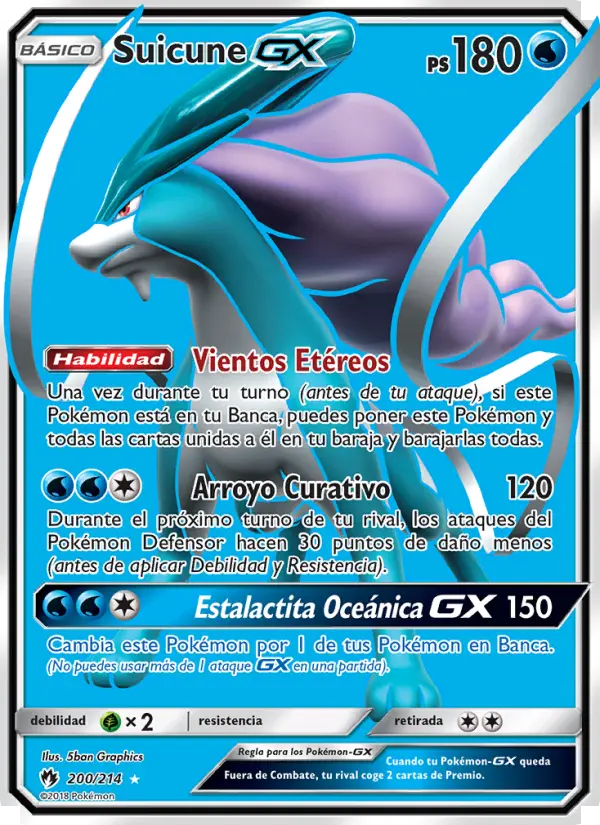 Suicune GX, Truenos Perdidos No. 200