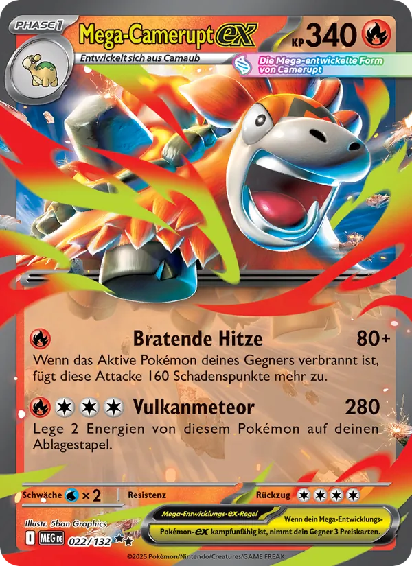 Mega-Camerupt-ex, Mega-Entwicklung No. 022