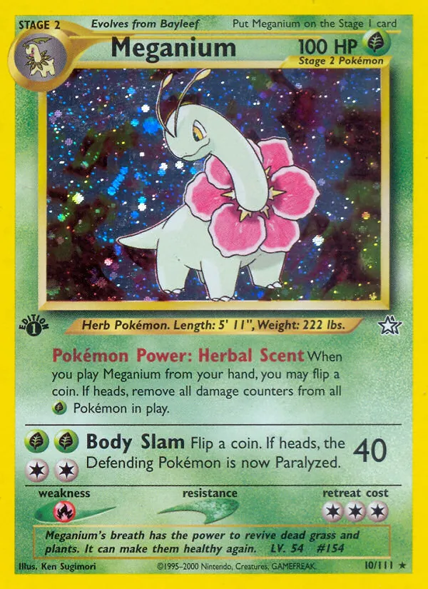 Meganium, Neo Genesis Nº 10