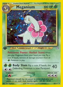 Meganium, Neo Genesis Nº 10 Holo