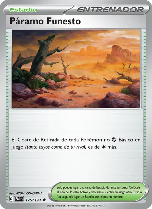 Páramo Funesto, Evoluciones en Paldea No. 175