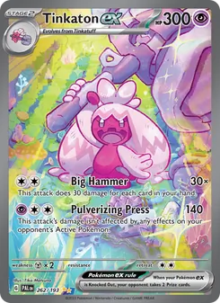 Tinkaton ex, Paldea Evolved Nº 262 Holo