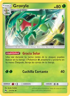 Grovyle, Truenos Perdidos No. 21 Normal