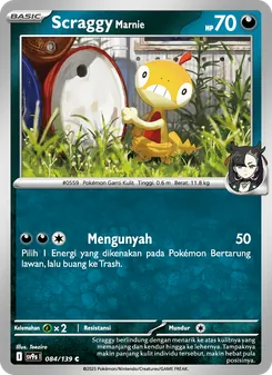 Scraggy <Marnie>, Ikatan Takdir No. 084 Normal