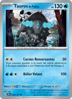 Tauros de Paldea, Étincelles Déferlantes No. 039 Normal