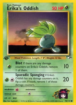 Erika's Oddish, Gym Heroes Nº 78 Normal