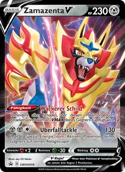 Zamazenta V, SCSC Promokarten Nº SWSH019 Holo