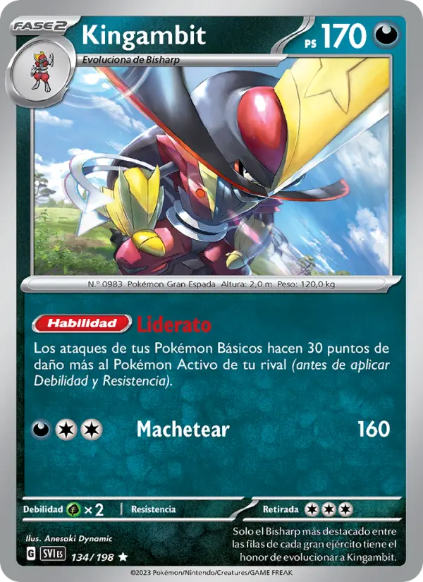 Kingambit, Escarlata y Púrpura No. 134
