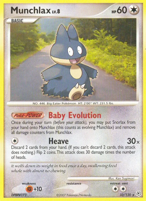 Munchlax, Diamond & Pearl No. 33