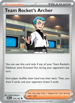 Team Rocket's Archer, Destined Rivals Nº 170 Normal