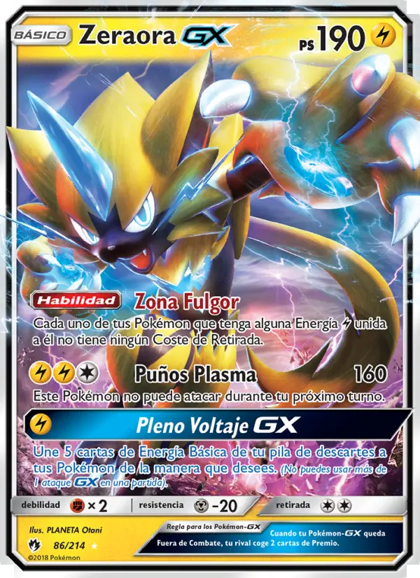 Zeraora GX, Truenos Perdidos Nº 86