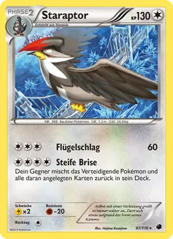 Staraptor, Plasma-Frost No. 97 Normal
