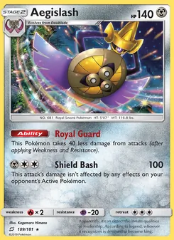 Aegislash, Team Up Nº 109 Normal