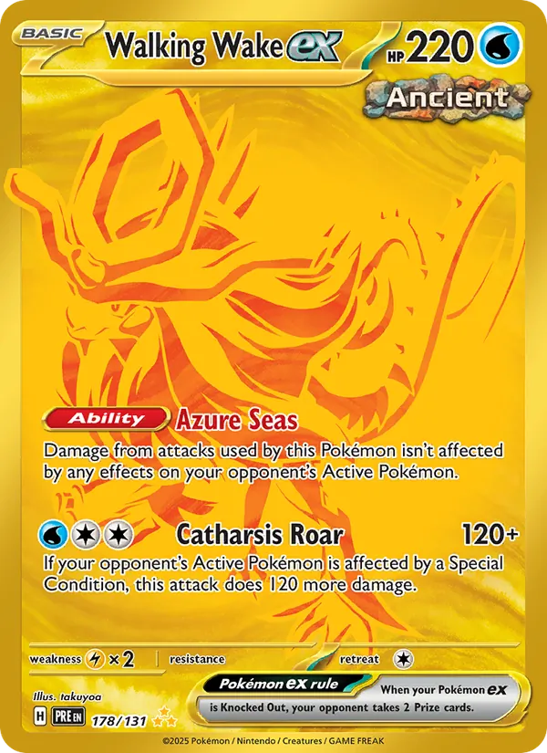 Walking Wake ex, Prismatic Evolutions No. 178