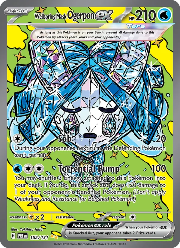 Wellspring Mask Ogerpon ex, Prismatic Evolutions Nº 152