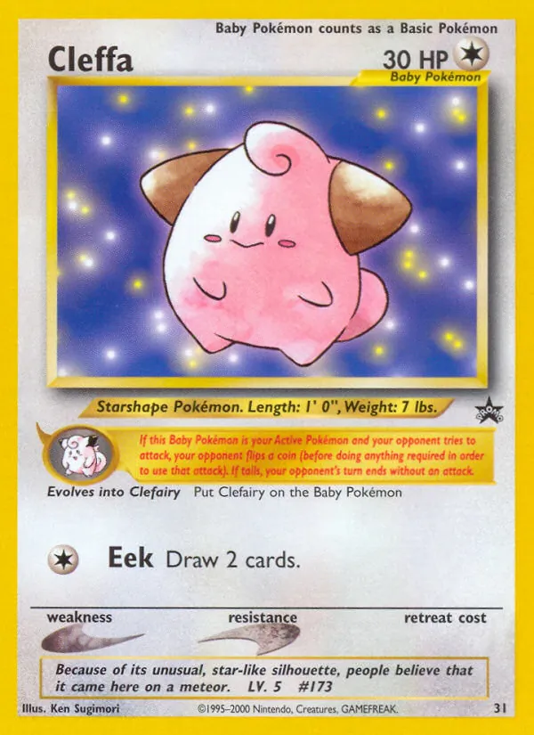 Cleffa, Wizards Black Star Promos Nº 31