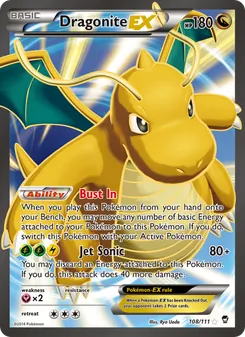 Dragonite EX, Furious Fists No. 108 Normal