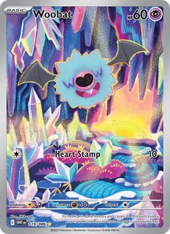Woobat, White Flare No. 119 Holo