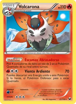 Volcarona, Oscuros Exploradores No. 22 Normal
