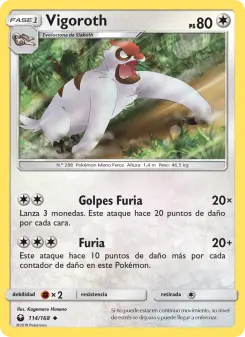 Vigoroth, Tormenta Celestial No. 114 Normal
