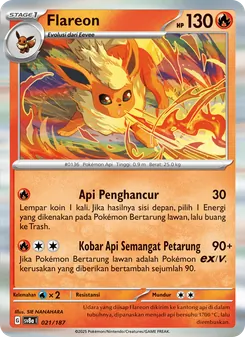 Flareon, Festival Terastal ex No. 021 Normal
