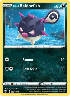 Hisui-Baldorfish, Astralglanz Nº 088 Normal