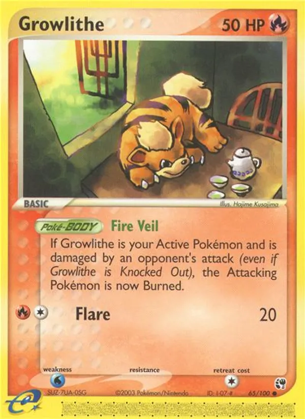 Growlithe, Sandstorm No. 65