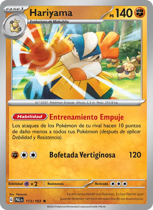 Hariyama, Evoluciones en Paldea Nº 113