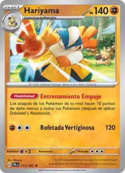 Hariyama, Evoluciones en Paldea Nº 113 Holo