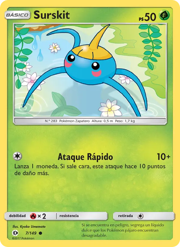 Surskit, Sol y Luna Nº 7