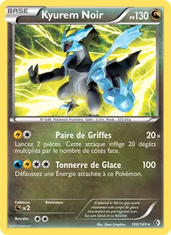 Kyurem Noir, Frontières Franchies No. 100 Normal