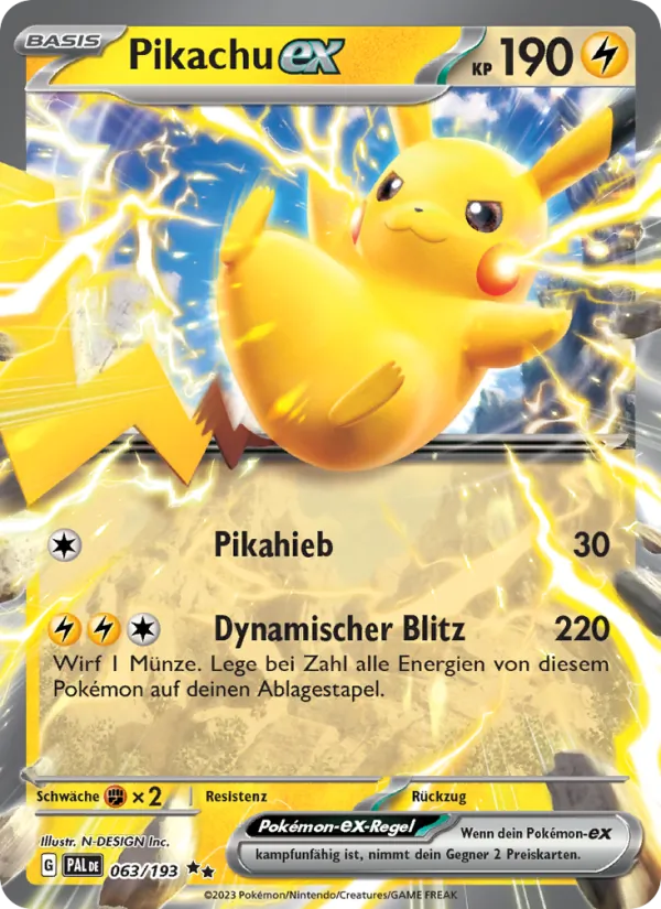 Pikachu-ex, Entwicklungen in Paldea No. 063