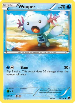 Wooper, Plasma Freeze No. 21 Normal