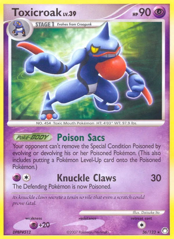 Toxicroak, Mysterious Treasures Nº 36