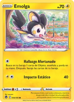 Emolga, Tempestad Plateada No. 054 Normal