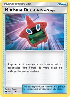 Motisma-Dex – Mode Poké Scope, Ombres Ardentes Nº 122 Normal