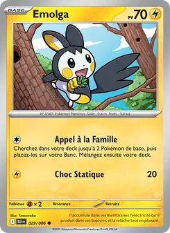 Emolga, Foudre Noire No. 029 Normal