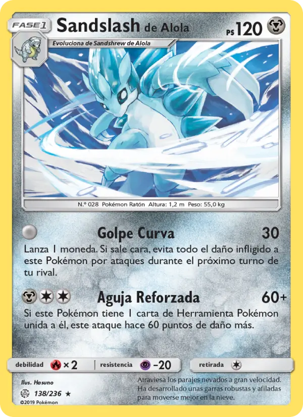 Sandslash de Alola, Eclipse Cósmico No. 138