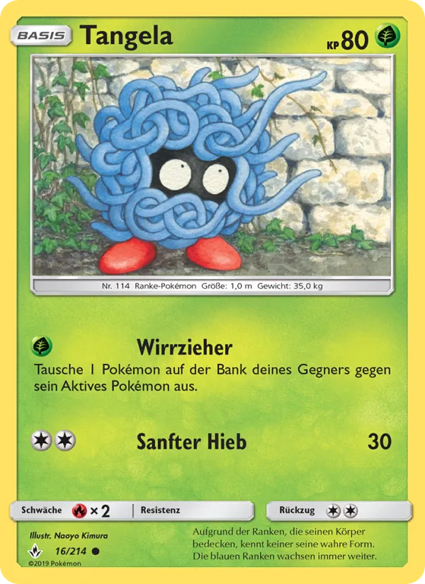 Tangela, Kräfte im Einklang No. 16