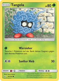 Tangela, Kräfte im Einklang No. 16 Normal