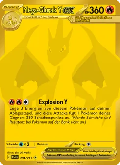 Mega-Glurak Y-ex, Erhabene Helden No. 294 Holo